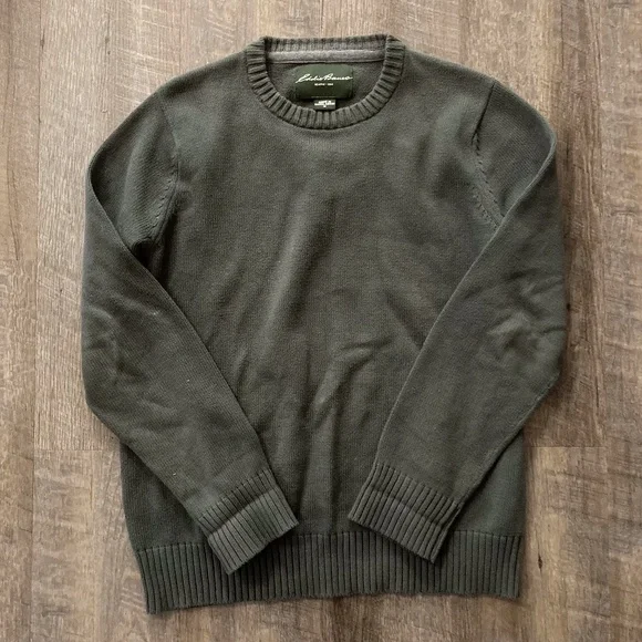 SOLD DO NOT BUY Mens Eddie Bauer Olive Green Sweater Size M - Picture 1 of 6